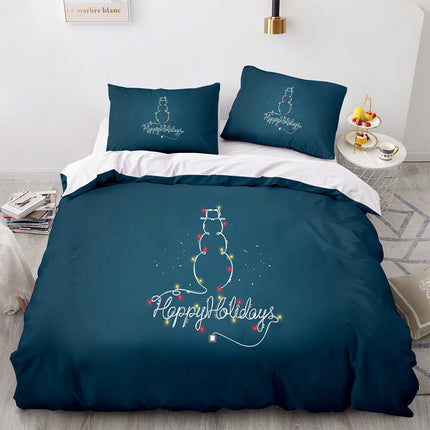 Merry Christmas Bedding Sets Kids Quilt Covers Room Decoration