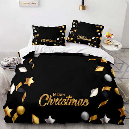 Merry Christmas Bedding Sets Kids Quilt Covers Room Decoration
