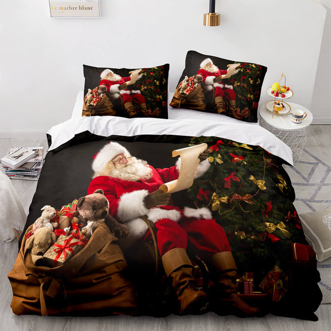 Merry Christmas Bedding Sets Kids Quilt Covers Room Decoration