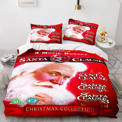 Merry Christmas Pattern Bedding Sets Quilt Cover Room Decoration