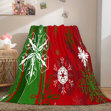 Merry Christmas Flannel Blanket Throw Blanket