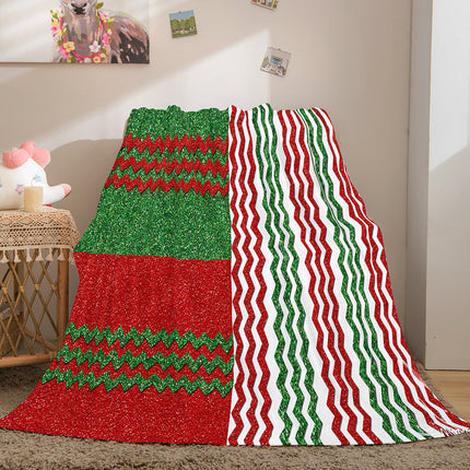Merry Christmas Flannel Blanket Throw Blanket