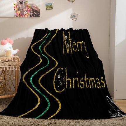 Merry Christmas Flannel Fleece Blanket