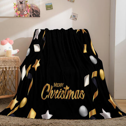 Merry Christmas Flannel Fleece Blanket