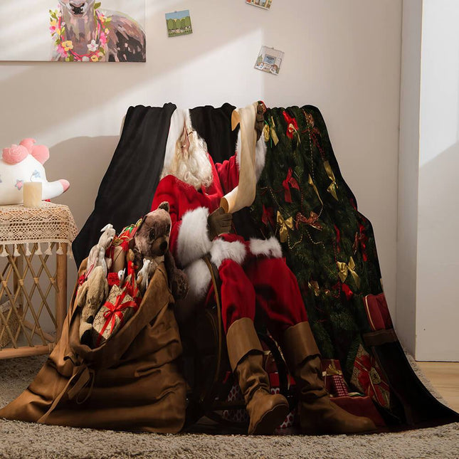 Merry Christmas Flannel Fleece Blanket