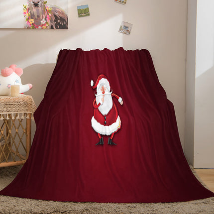 Merry Christmas Flannel Blanket Throw Blanket