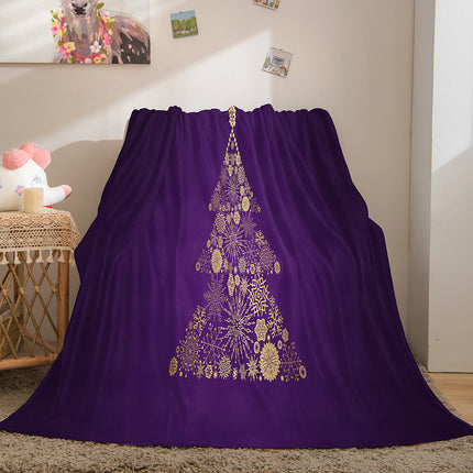 Merry Christmas Flannel Blanket Throw Blanket