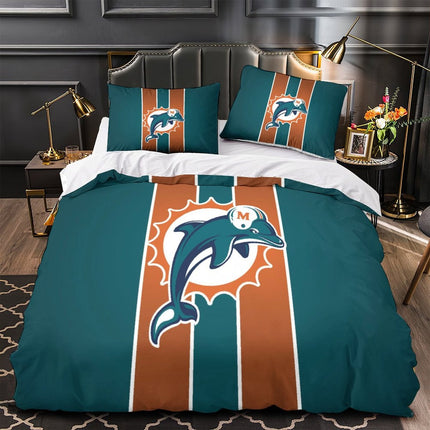 Miami Dolphins Bedding Set Duvet Cover Without Filler