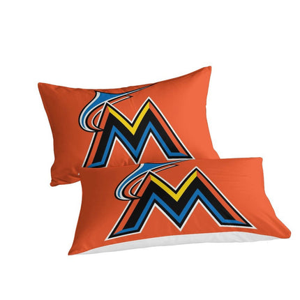 Miami Marlins Bedding Set Quilt Cover Without Filler