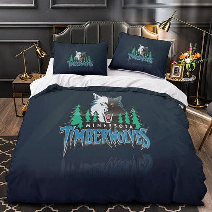Minnesota Timberwolves Bedding Set Duvet Cover Without Filler