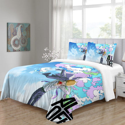 Mob Psycho 100 Bedding Set Pattern Quilt Cover Without Filler