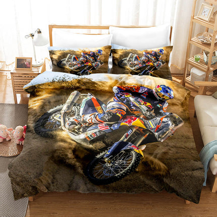 Motocross Dirt Bike Bedding Sets Quilt Covers Without Filler