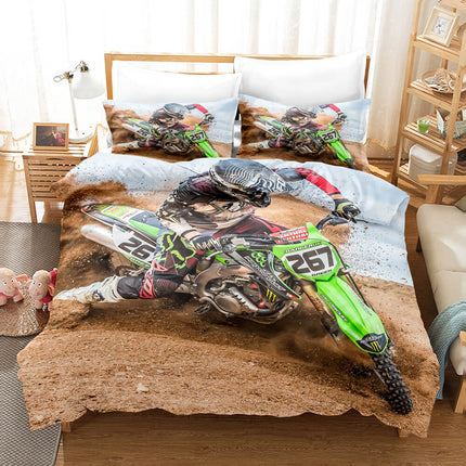 Motocross Dirt Bike Bedding Sets Quilt Covers Without Filler