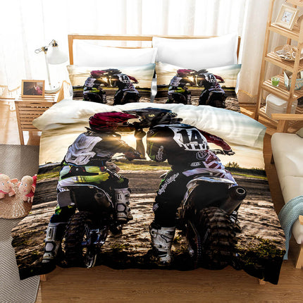 Motocross Dirt Bike Bedding Sets Quilt Covers Without Filler