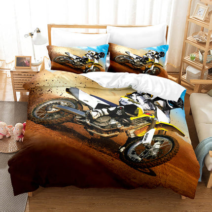 Motocross Dirt Bike Bedding Sets Quilt Covers Without Filler