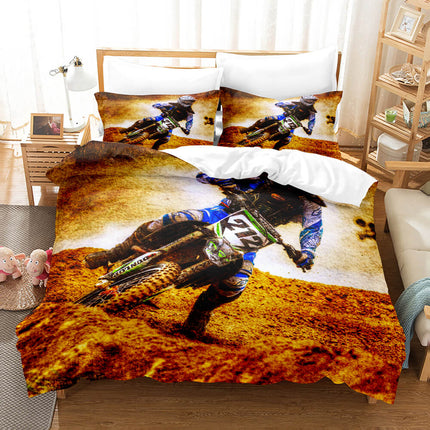 Motocross Dirt Bike Bedding Sets Quilt Covers Without Filler