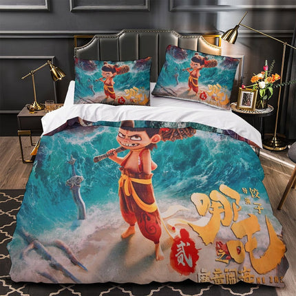 Movie Ne Zha 2 Bedding Set Quilt Cover Without Filler