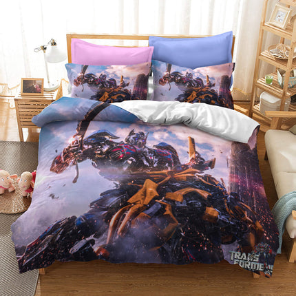 Movie Transformers Optimus Prime Bedding Sets Quilt Cover Without Filler