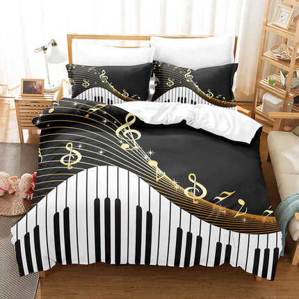 Music Note Bedding Sets Musical Theme Quilt Cover