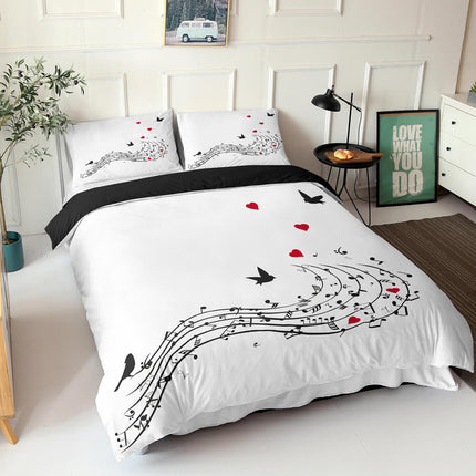 Music Note Bedding Sets Musical Theme Quilt Cover