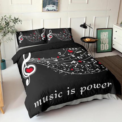 Music Note Bedding Sets Musical Theme Quilt Cover