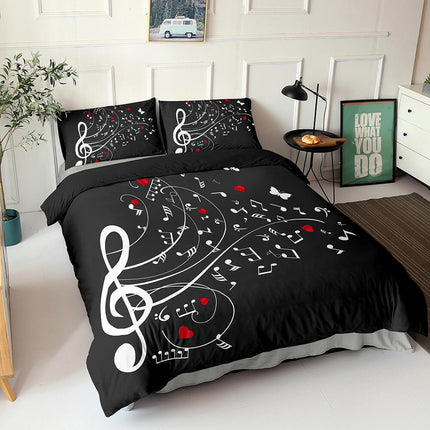 Music Note Bedding Sets Musical Theme Quilt Cover