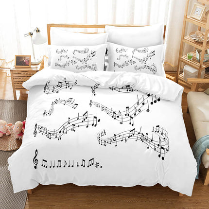 Music Note Bedding Sets Musical Theme Quilt Cover