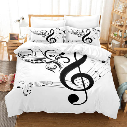 Music Note Bedding Sets Musical Theme Quilt Cover