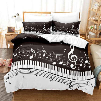 Music Note Bedding Sets Musical Theme Quilt Cover
