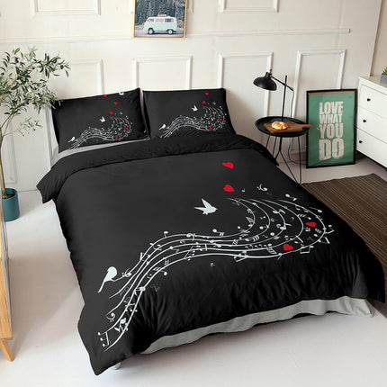 Music Note Bedding Sets Musical Theme Quilt Cover