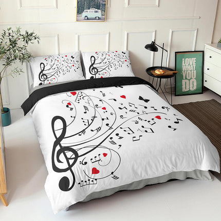 Music Note Bedding Sets Musical Theme Quilt Cover