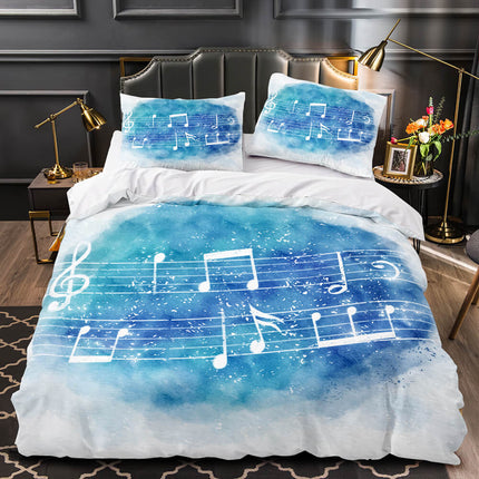 Music Print Bedding Set Quilt Duvet Covers Without Filler
