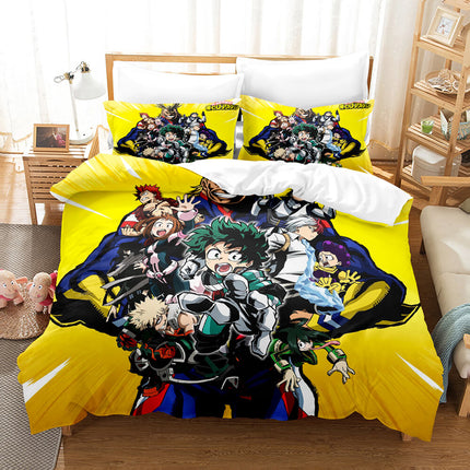 Anime My Hero Academia Cosplay Bedding Set Quilt Cover Without Filler