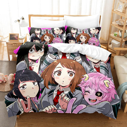 Anime My Hero Academia Cosplay Bedding Set Quilt Cover Without Filler