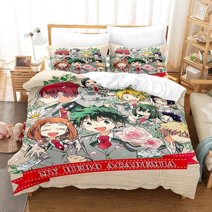Anime My Hero Academia Cosplay Bedding Set Quilt Cover Without Filler