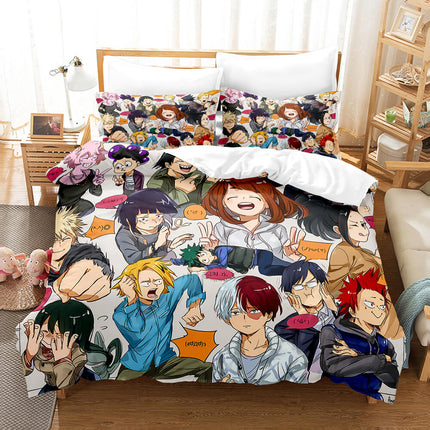 Anime My Hero Academia Cosplay Bedding Set Quilt Cover Without Filler