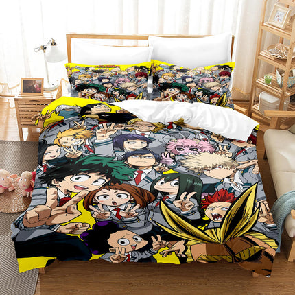 Anime My Hero Academia Cosplay Bedding Set Quilt Cover Without Filler