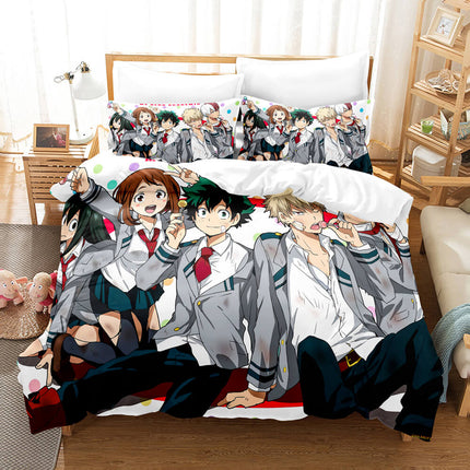 Anime My Hero Academia Cosplay Bedding Set Quilt Cover Without Filler