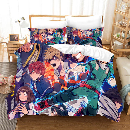 My Hero Academia Pattern Bedding Set Kids Quilt Covers