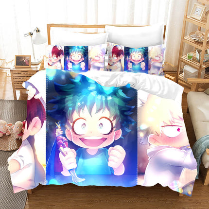 My Hero Academia Pattern Bedding Set Kids Quilt Covers