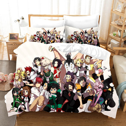 My Hero Academia Pattern Bedding Set Kids Quilt Covers