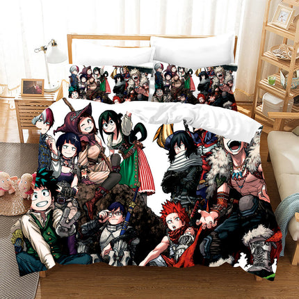 My Hero Academia Pattern Bedding Set Kids Quilt Covers