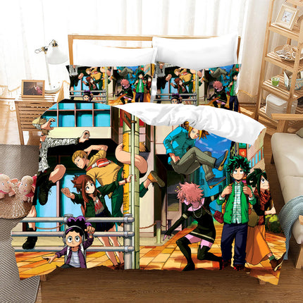 My Hero Academia Pattern Bedding Set Kids Quilt Covers