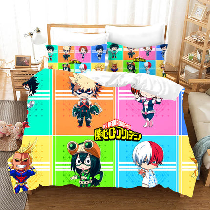 My Hero Academia Pattern Bedding Set Kids Quilt Covers