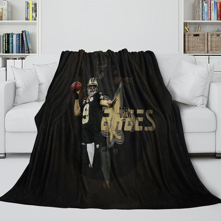 New Orleans Saints Blanket Flannel Fleece Throw Room Decoration