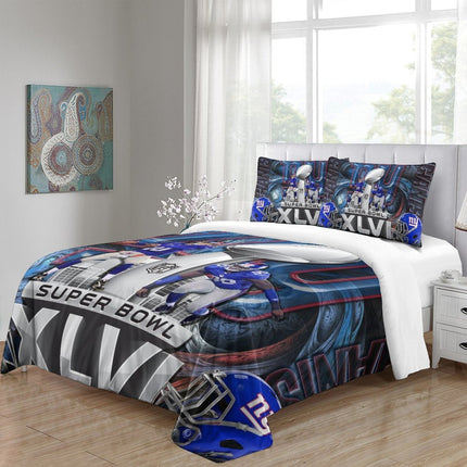 New York Giants Bedding Set Duvet Cover Without Filler