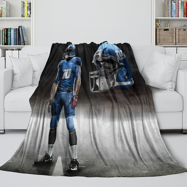 New York Giants Blanket Flannel Fleece Throw Room Decoration