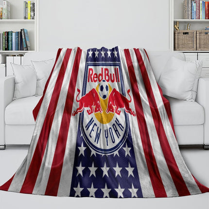 New York Red Bulls Blanket Flannel Fleece Throw Room Decoration