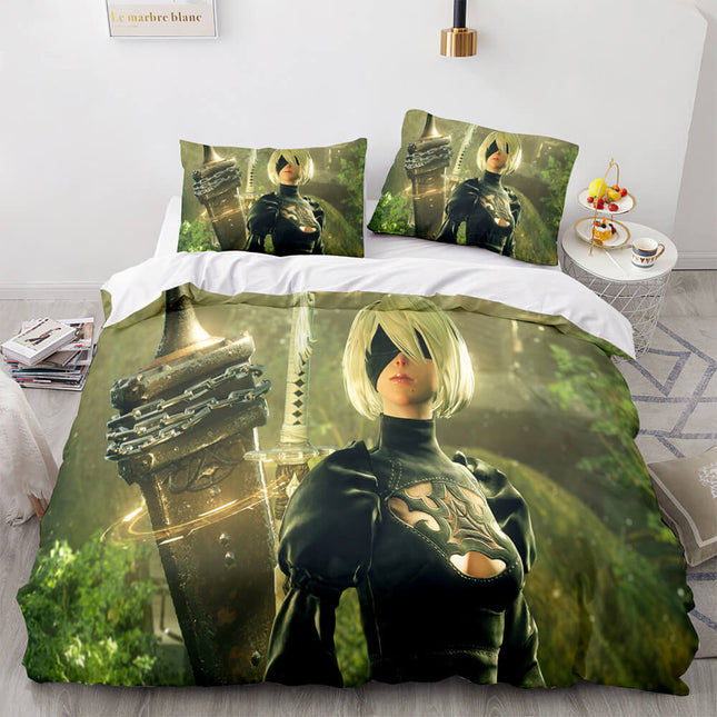 NieR Automata Cosplay 3 Piece Bedding Set Quilt Covers Without Filler