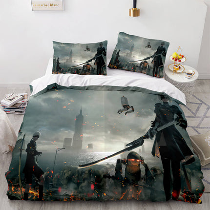 NieR Automata Cosplay 3 Piece Bedding Set Quilt Covers Without Filler